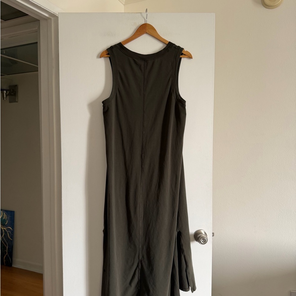 Lululemon Athletica Dark Olive Green All Yours Tank Maxi Dress size XS EUC - Picture 9 of 12